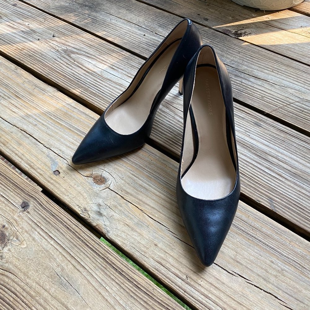 Classic Black Leather Pumps